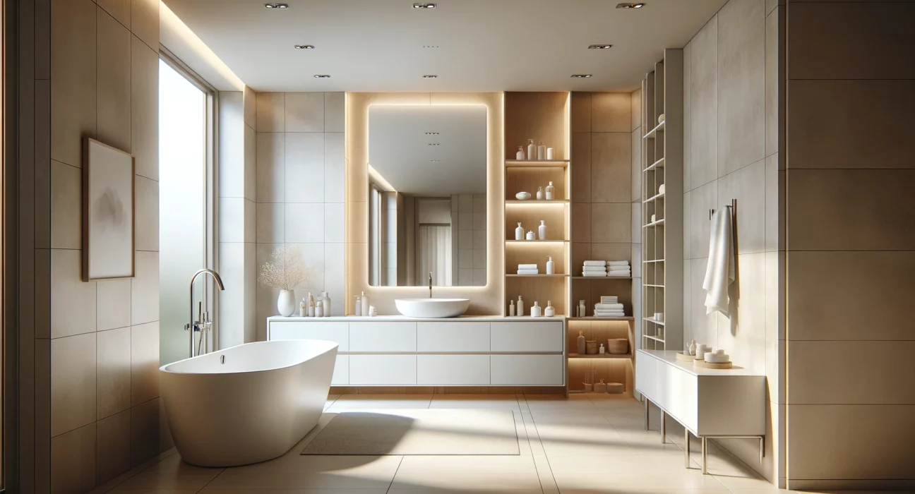 Der minimalistische Trend: So gestalten Sie ein modernes und schlichtes Badezimmer
