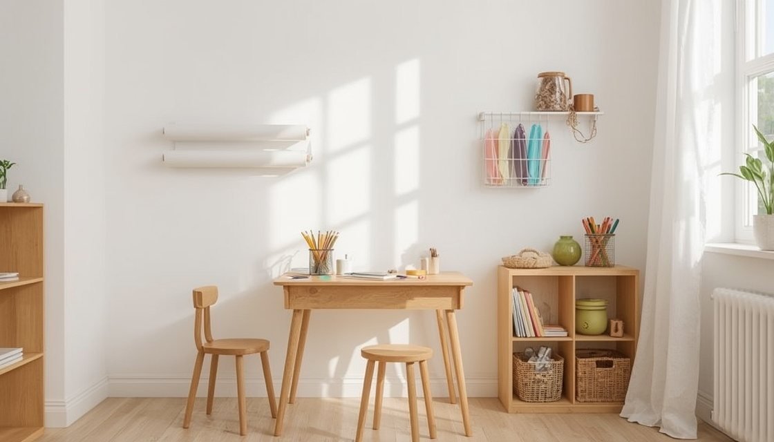 Kreativecke im Kinderzimmer einrichten